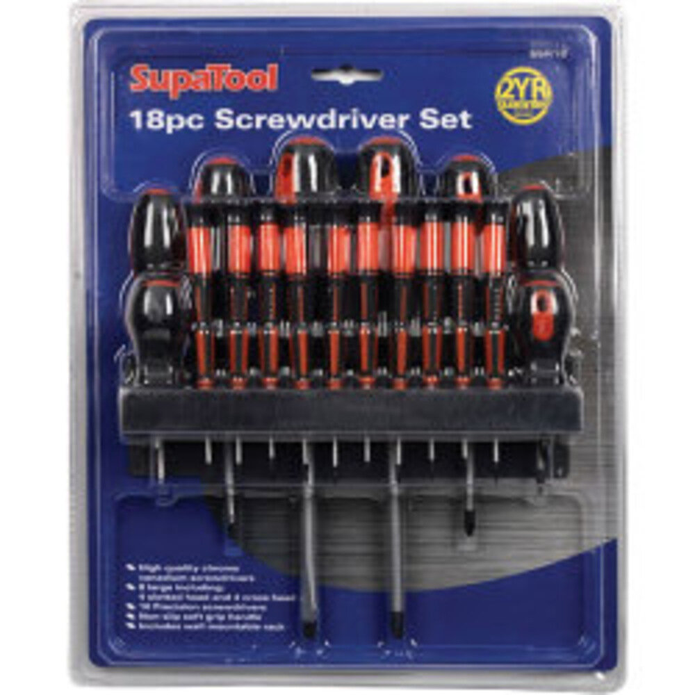 SupaTool Screwdriver Set Set (Pack of 18)